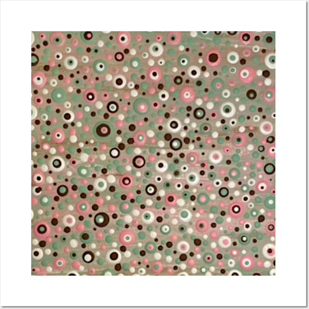 Pink and green abstract Wall Art by AFarrar design